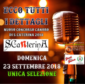 Selezione per 1° concorso canoro S CaNterina 2018 @ bar del parco gorgonzola